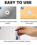Easy to use Heavy Duty Badass Neodymium Ultra Rare Earth Cup Magnets With Steel Caps for secure mounting on surfaces.