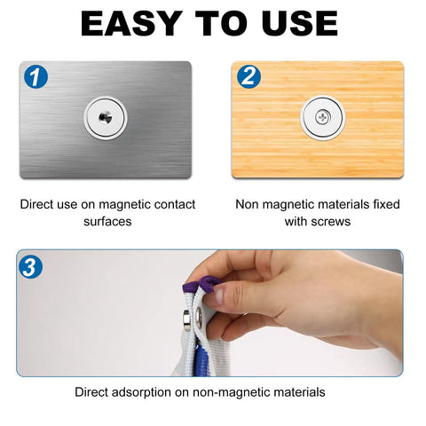 Easy to use Heavy Duty Badass Neodymium Ultra Rare Earth Cup Magnets With Steel Caps for secure mounting on surfaces.