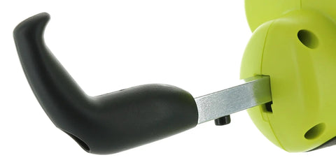 Close-up of ergonomic handle of the 18V Pistol Grip Caulk Gun With Variable Discharge Rate, Beefy 500 Lbs Push Force For High Viscosity Sealants