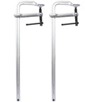 Heavy Duty 1400 Lb F Clamps With 20 Inch Jaw Drop Forged Steel Bar Vise Swivel Quick Release Workhorse Tool Pack for woodworking.