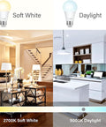 A19 LED Bulbs 75W Equivalent Dimmable 1100 Lumens 5000K Daylight Killer Bright Instant On No Buzz Or Flicker Smooth Dim