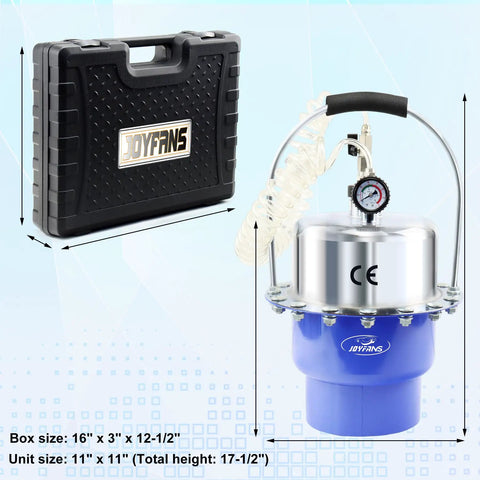 Portable Pneumatic Brake Bleeder Kit For One Man Operation, Air Pressure System For Master Cylinder And Clutch Fluid Bleeding