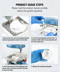 DIY Mouthguard Vacuum Forming System, 1000W Fast Molding user guide with steps for making night guards with stainless steel tool.
