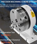 Beat Down Tough 170mm Lathe Disc Brake Tailstock with precision cam for stable CNC machining and 0.002mm brake clearance.