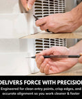 Using 5 Piece Spring Loaded Woodworking Kit No Hammer Needed With Nail Starters Chisel Center Punches for precise work