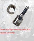R8 ER40 Collet Chuck Set With Holder, 7 By 16 To 20 Drawbar Thread, R8 Taper Shank, ER40 Spanner Included, precision machining tool