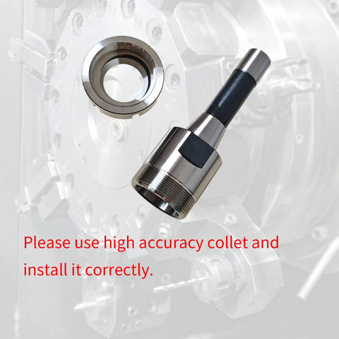 R8 ER40 Collet Chuck Set With Holder, 7 By 16 To 20 Drawbar Thread, R8 Taper Shank, ER40 Spanner Included, precision machining tool