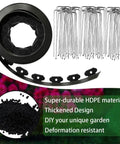 Landscape Edging Kit 49 Feet Long With 3 Inch Height Includes 75 Metal Stakes Flexible Plastic Lawn Border For Flower Beds