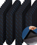 32 Piece Rug Gripper Set Anti Slip Corner Pads And Washable Sticky Protectors For Hardwood Floors And Tile, 16 Round And 16 Oblong Pads, Black, Keeps Rugs From Sliding And Shifting On Any Surface