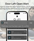 Z Wave 5 in 1 Keyless Smart Lock With Door Sensor And Remote Access Lets You Lock Unlock Share Access Codes And See Who Entered When Works With Z Wave Plus And Integrates With Home Assistant SmartThings Hubitat Ezlo And More Deadbolt Lock app alert on phone screen