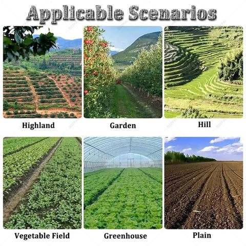 Various landscapes for Three To Six Row Precision Planter For Garden Seeds 2 To 10mm with Adjustable Row Spacing and Depth