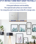Easy Home Wall Patch Kit For Holes And Scratches Quick Dry Spackle Paste For White Walls Before and after wall repair