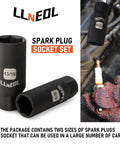 Heavy Duty Socket Set Three Eighths Inch Drive Ninety Five Pieces Deep And Shallow Sockets Six Point Metric And SAE spark plug