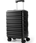 16 Inch Underseat Carry On Luggage Airline Approved Hard Shell Suitcase With TSA Lock And 360 Degree Spinner Wheels Lightweight Personal Item Travel Companion Black, side view