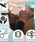 Person packing item in box using Pack Of 50 Clear 4x6 Bubble Pouches For Packing And Shipping Double Wall Cushioning Bags