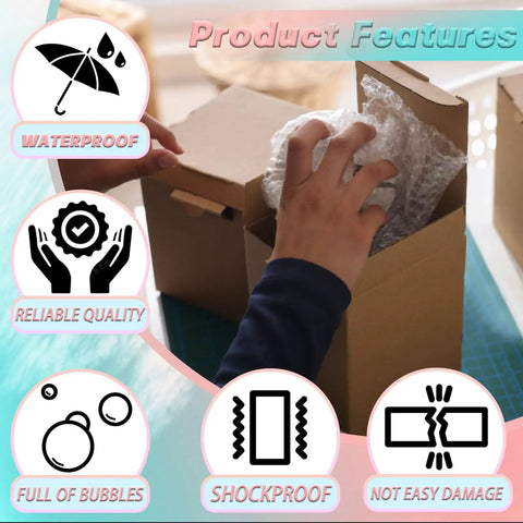 Person packing item in box using Pack Of 50 Clear 4x6 Bubble Pouches For Packing And Shipping Double Wall Cushioning Bags