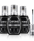 Professional Chrome Repair Pen Nails That Slick Mirror Finish Which Takes Care Of Chips Scuffs And Scratches On Bathroom Fixtures And Metal Hardware For A Legit Factory Fresh Gloss, trio with dual applicators.