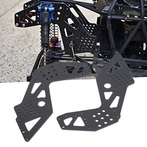 Carbon Fiber RC Car Side Panels Set, Ultra Light Yet Strong Chassis Panels for Off-Road Racing, 2 Pieces, DIY Upgrade