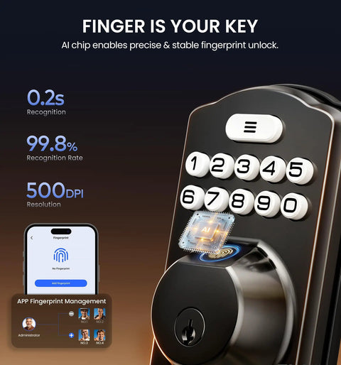 Slick WiFi Smart Front Door Lock Set With Matte Black Handle And Keyless Entry Remote App Control No Hub Required For Game Changing Home Security Upgrade And Legit Peace Of Mind Daily
