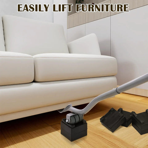 Heavy Duty Furniture Lifter Tool With Sliders And Wheels For Moving Heavy Sofas Refrigerators And Washing Machines Safe To Lift