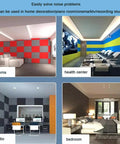 Heavy Duty Soundproof Foam Wall Panels Self Adhesive Acoustic Padding Crushes Echoes in home studio and cinema setups.