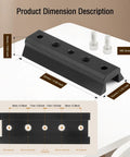 Finderscope Dovetail Mount Plate For Telescopes Universal Rail Base with M5 screws, detailed dimensions shown.