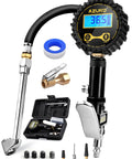 Digital Tire Inflator With Pressure Gauge 200 PSI Heavy Duty Air Compressor Accessory Kit with rubber hose and carrying box