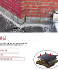 Flexible Waterproof Leak Repair Liquid Sealant That Beats Water On Roofs Walls Gutters And Concrete sealing gaps in a brick wall.