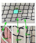 Heavy Duty Slow Feeding Horse Hay Net 5 By 5 Ft 1.75 Inch Knotless Mesh Reduces Hay Waste 60 Percent Weatherproof details