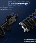 Anti-corrosion and precise damping features of Complete Front Strut Assembly Set Of 2 For Toyota Prius 2010-2015 with SAE springs