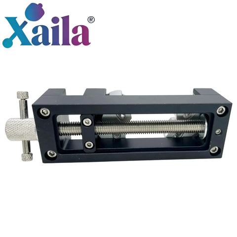 Fractal Vise For Drill Press Vise Mini With Self Adjusting Fractal Jaw System Snap Jaws And Angle Jaw Compact Drill Press Vise Module For Your Dope Home Shop Durable Metal Clamp For Precision Machining And Secure Workholding, black metal vise side view