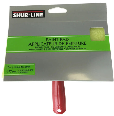 640C Interior Exterior Pad Painter 7 Inch Pro Grade With Extra Thick Foam Pad visible in packaging with red handle