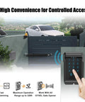 Built Like A Tank Wireless Touch Panel Gate Keypad With Outdoor Cover and Digital Code Entry Access Control for Automatic Swing Gate Openers.