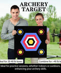 20 Inch Archery Target High Density EVA Foam For Recurve And Compound Bows Backyard Practice Sesh held outdoors
