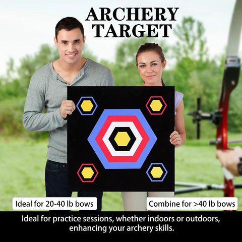 20 Inch Archery Target High Density EVA Foam For Recurve And Compound Bows Backyard Practice Sesh held outdoors