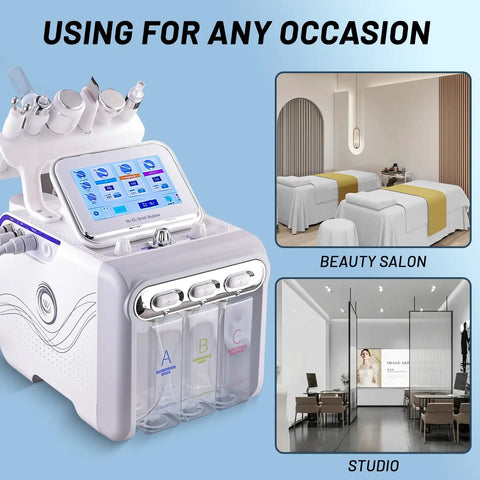 7 In 1 Hydrogen Oxygen Facial Machine For Skin Care Go To At Home Spa Device with beauty salon and studio settings