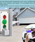 Fingerbot Plus Smart Button Pusher No Wiring Switch Upgrade on garage door opener with app and Bluetooth control
