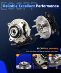 Front Wheel Hub Bearing Assembly 515142 for Ford Expedition, F150, Lincoln Navigator 2011-2014 with ABS sensor, 6 lug