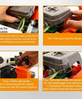Instructions for operating Gas Powered 62cc Auger Post Hole Digger With Three Drill Bits 3 Inch 5 Inch 8 Inch And Three 24 Inch Extensions