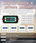 Instruction guide for choosing resistors in VCM Muzzler Tuner 2 Upgrade Harness Disable Kit for Honda and Acura 3.5L V6 Engines