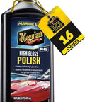 Marine And RV High Gloss Polish For Fiberglass Gel Coat And Marine Paint Pro Grade Boat And RV Polish Delivers Deep Shine And Rich High Shine Finish 16 Oz bottle