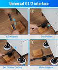 Heavy Duty Furniture Movers And Hex Sliders With Roller Wheels No Sweat Moving Tool Set for easy lifting and moving items.