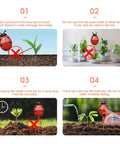 Diagram showing usage instructions for All Purpose Soil Moisture Meter For Indoor And Outdoor Plants No Batteries Needed Dual Probe Hygrometer Sensor For Gardening Gift Farming Greenhouse Use 2 Pack