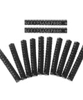 12 Set Jewelry Price Display Cubes With Black Numeric Blocks And Flexible Price Sign Labels For Retail Shops And Vending Machines