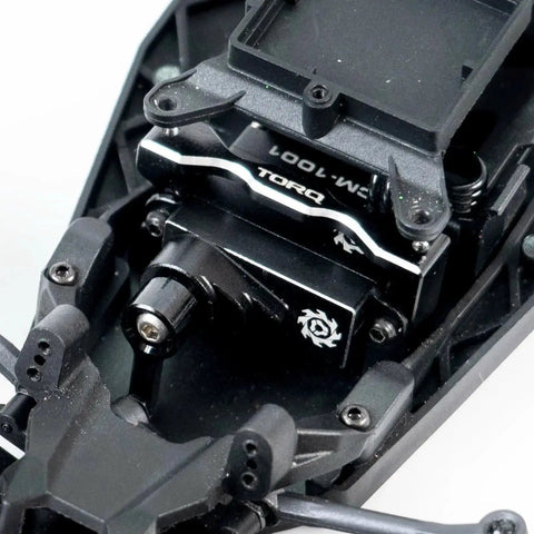 Torq Coreless Micro Servo Upgrade For Losi Micro B And Mini Z RC Cars 1/27 1/28 scale installed in chassis