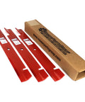 Three Hi Lift Sixty Inch Deck Blades For Zero Turn Mowers Fits ZT CZT Maverick Pup Replacement Blades with box packaging