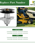 Heavy Duty 3 Pack Spindle Assembly With Pulley For 50 And 54 Inch Deck Riding Mowers And Zero Turn Tractors Replacing 618-04125A 618-04126A