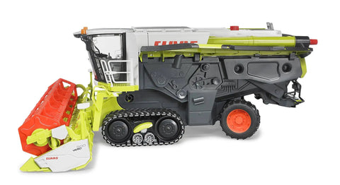 Side view of Claas Lexion 780 Combine Harvester Toy 1 16 Scale With Realistic Grain Tank And Flaps Movable And Working Tracks