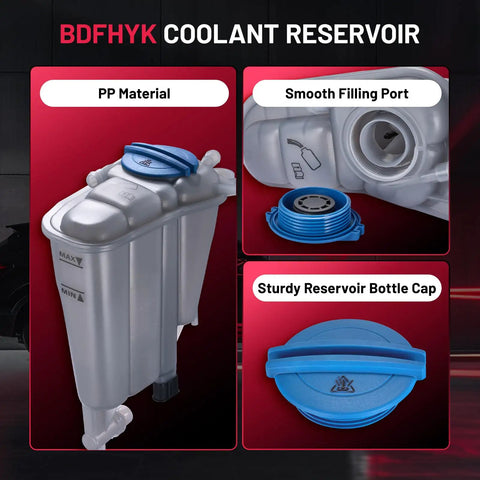 Audi Engine Coolant Expansion Reservoir Overflow Tank Direct Fit Plug And Play For Allroad Q5 A4 A5 Quattro 1.8L 2.0L 3.2L
