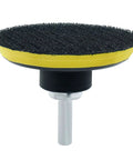 Top Shelf 3 Inch Hook And Loop Backing Pad For Dual Action Orbital Sander And Polisher With M10 To 8mm Thread Adapter, polyurethane disc design.